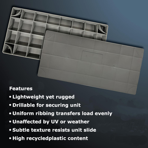 Chống rung tầng cơ sở điều hòa không khí Bracket núi thiết bị nhựa mini chia HVAC nhà thầu cao su condenser Pad - Product Image 3