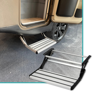 JDA Manuel en alliage d'aluminium camping-cars <span class=keywords><strong>caravane</strong></span> RV Simple Échelle <span class=keywords><strong>Pliante</strong></span> Pédale Étape Accessoires Télescopiques - Product Image 5
