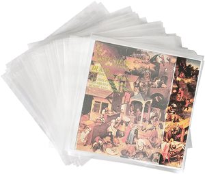 Biểu tượng tùy chỉnh sinh thái thân thiện 12.75 inch rõ ràng mật độ cao Polypropylene Vinyl ghi lại tay áo bên ngoài - Product Image 2