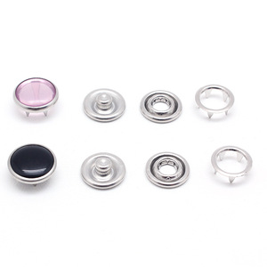 Rifiniture Hardware all'ingrosso della fabbrica senza Nickle Free Prong pulsante a pressione con perla pulsante a pressione - Product Image 2
