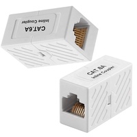 Coupleur RJ45 8P8C femelle à femelle connecteur réseau Keystone Jack Cat6 adaptateur en ligne Modules de connecteur réseau non blindés