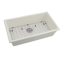 Fabricant ensemble d'évier de cuisine en céramique de quartz de couleur blanche en pierre de granit personnalisé pour la cuisine