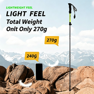 Bastón de Trekking Plegable de Aleación de Aluminio de 3 Secciones Ajustable con Mango de EVA y Sistema de Bloqueo Rápido para Senderismo - Product Image 4