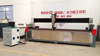 Machine de gravure/découpe CNC à jet d'eau à cinq axes ZEUS avec composants principaux, haute sécurité, longueur de coupe maximale de 3800 mm