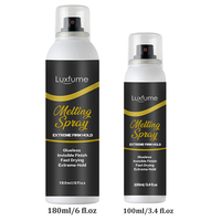 Luxfume Grande Taille 180 ml Spray Aérosol Fixant Indétectable pour Perruque en Dentelle, Tenue Longue Durée