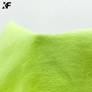 230gram 100% katun kualitas tinggi pewarna polos katun kain kaus tunggal untuk kaus