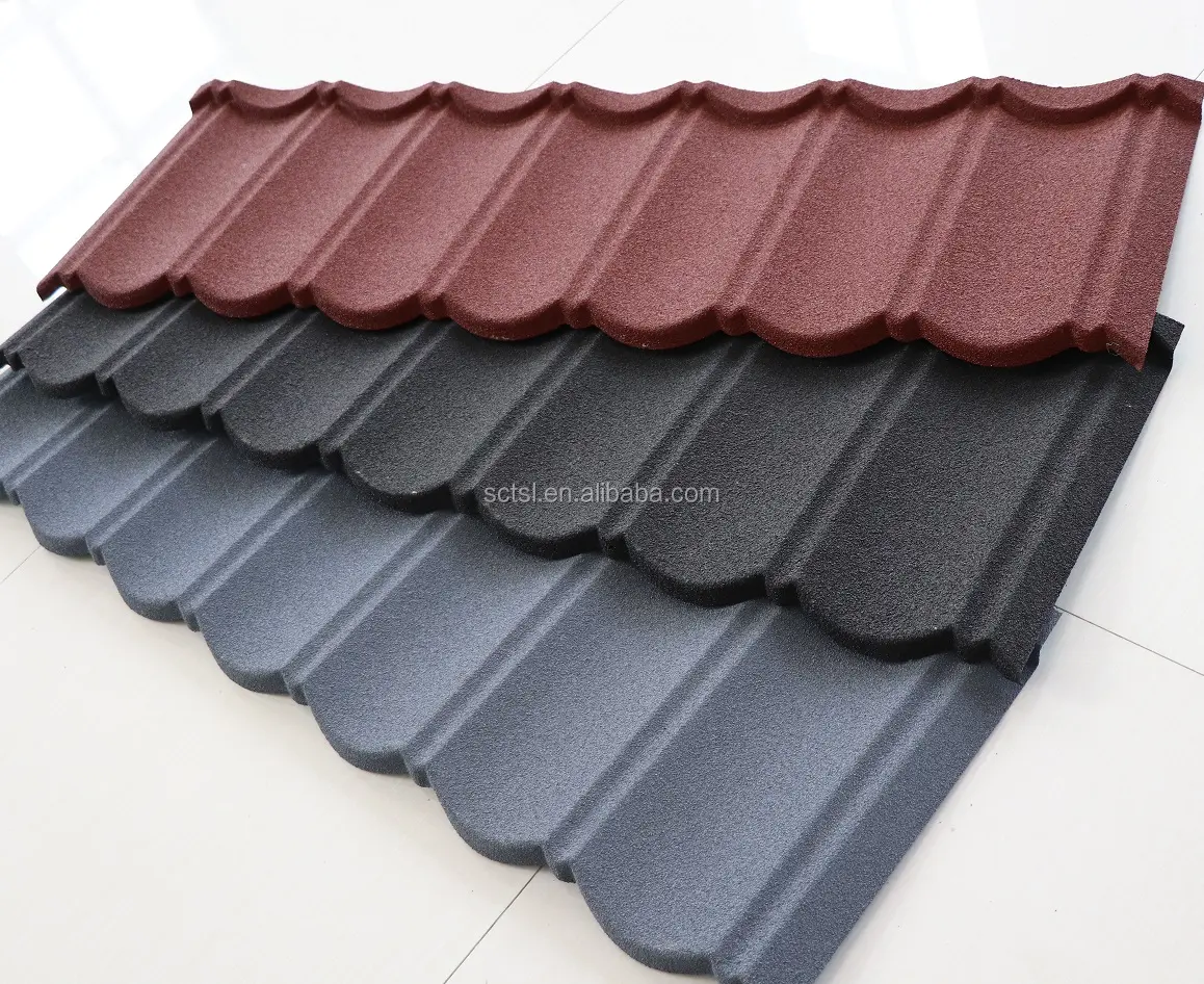 stone coated metal roof tile making stone coated roof tile sheet building materials concrete roof tiles