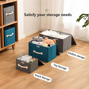 Wholesale Rectangle-Shaped Large-Capacity Foldable <strong>Storage</strong> <strong>Box</strong> Organizer Wear-Resistant Durable with Handle - Product Image 6