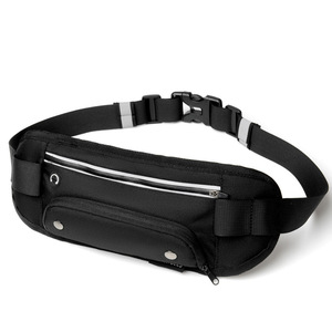 Nylon Outdoor Running Sports Waist Jogging Bags Hidden <b>Water</b> Bottle Holder Anti-Theft Mobile Phone Compartment Travel Hiking - Product Image 2