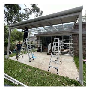 Porte de Sun Room Toit incliné Petite Serre Incurvée Aluminium <span class=keywords><strong>Solarium</strong></span> Sunroom Fenêtres Autonomes et Maisons en Verre - Product Image 1