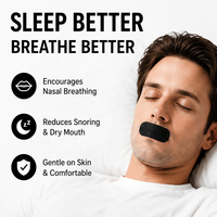 Bandelettes buccales noires premium pour le sommeil, retrait sans douleur, respectueuses de la peau, anti-ronflement, marque privée, fabricant OEM, CE, MSDS