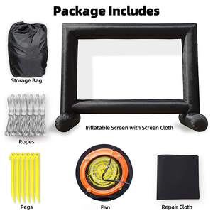 Pantalla de <span class=keywords><strong>cine</strong></span> inflable para exteriores blanca con proyector LED Tipo de globo para exteriores de calidad - Product Image 5