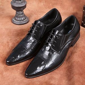 Zapatos Casuales de Otoño para Hombre, Estilo Ejecutivo, Punta en Pico, con Cordones, Impermeables, Parte Superior de Cuero Vacuno Genuino, Hechos a Mano, Nueva Colección 2025, Superventas - Product Image 5
