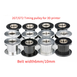 Cinghia di distribuzione della stampante 3D in lega con 16T 20T 40T GT2 2GT pulegge dentata 6mm 10mm 15mm larghezza OEM personalizzabile - Product Image 4