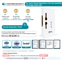 Expositor de Metal Personalizado Profesional para Mostrador de Tienda, con Cerradura para Puerta, Solución para Comercios Minoristas