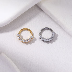 Trang sức Titan ASTM F136, khuyên tai Titan không mối nối, khuyên khuyên dạng vòng xoay, khuyên mũi, khuyên <span class=keywords><strong>septum</strong></span> - Product Image 4