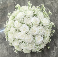 Bouquet de mariage en gros, arrangement de décoration de table de mariage, boule de fleurs artificielles