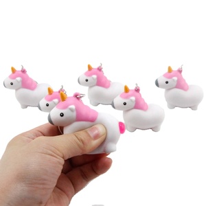 Porte-clés <span class=keywords><strong>licorne</strong></span> anti-stress pour enfants, jolis bijoux, anti-stress, doux et coloré, tendance 2020 - Product Image 1