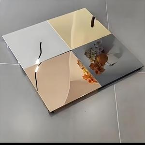 Vente en gros personnalisée 201 304L 316 316L 410 430 no.4/brossé/8k/feuille d'acier inoxydable de couleur - Product Image 5