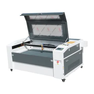 Livraison rapide tôle tuyau fibre table unique 1060 100w 130w 150w tissu co2 découpe laser machine de gravure