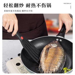 Silicone Fish Spatula Heat Resistant Non Stick Cooking Tool For Frying Steak Kitchen Utensil - Product Image 3