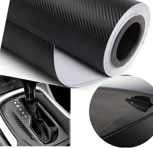 Conception personnalisée 3D Changement de couleur Fibre de carbone PVC Noir Rouge Bleu Rouleau d'autocollants décoratifs Film vinyle brillant Décalcomanie - Product Image 1