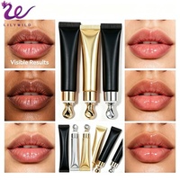 Nouveau gloss à lèvres pour petites entreprises, marque privée, logo personnalisé, applicateur métallique, tube souple, végétalien, hydratant, repulpant, brillant, huile à lèvres
