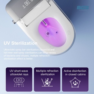 <span class=keywords><strong>Inodoro</strong></span> Inteligente de Cerámica con Descarga Automática, Montado en el Suelo, Color Blanco, para Baño - Product Image 4