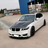 Pièces automobiles E90 E92 E93 M3 M4 Style Kits de carrosserie Pare-chocs avant et arrière Jupe latérale Ailes Kit de carrosserie de tuyau d'échappement pour BMW 2005-2012