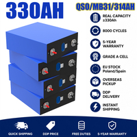 Cellule de batterie au lithium solaire QSO Mb31 Lifepo4 314Ah 330Ah Akku 314H M31 Evemb31 Mb32 Mb 31 3 Lf314 330 340 314 Ah 3.2V 320Ah