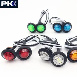 12V su geçirmez Side Marker göstergeler ışık LED mermi lambası Mini 3/4 "kamyon römork için araba araçlar kuyruk gümrükleme işıkları