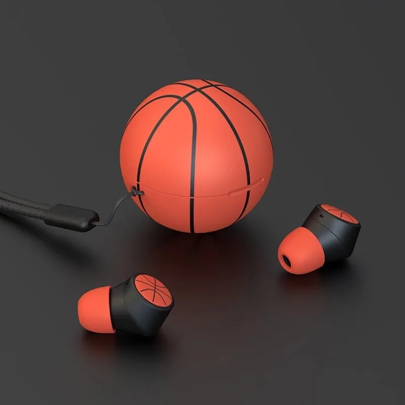 In-Ear Headset Olahraga Sepak Bola, Basket, TWS True Wireless, Headset In-Ear, Headphone Game Mini, Earphone Olahraga