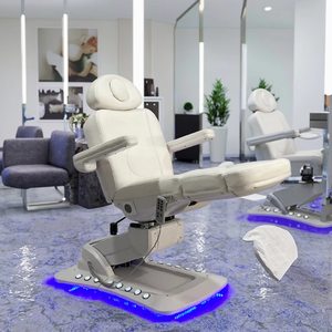 Luxury Beauty Salon Bed 2/4 Motors <b>Electric</b> Massage Cosmetic <b>Table</b> Chair Facial Adjustable <b>Electric</b> Massage <b>Table</b> Bed Spa Bed - Product Image 1