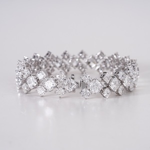 Elegant Lab Grown Diamond Bracelet in 14K <b>Solid</b> <b>Gold</b> for Women Fine Jewelry with Brilliant Diamonds and Timeless Beauty - Product Image 2