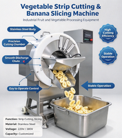 Machine à trancher les bananes automatique, électrique, pour la préparation de chips de plantain, machine à trancher les fruits et légumes multi-usages