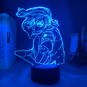 Lámpara Nocturna de Anime <span class=keywords><strong>Blue</strong></span> <span class=keywords><strong>Lock</strong></span>, Lámpara 3D que Cambia de Color para la Decoración de la Habitación de los Niños, Lámpara de Mesa de Regalo de Cumpleaños para Fanáticos del <span class=keywords><strong>Manga</strong></span> - Product Image 4