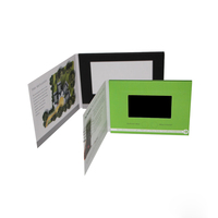 Nouvellement conçu écran lcd personnalisé blanc livraison gratuite 7 pouces vidéo brochure voeux avec carte numérique module d'affichage lcd