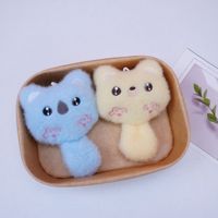 Nouveau porte-clés chat en peluche à longue queue, poupée mignonne qui couine, pendentif pour sac à dos, pour machine à griffes, vente en gros