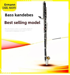 Clarinete bajo Ehrman Conderbeth Down B, para interpretación profesional, baquelita, niquelado, B-Drop, para orquesta, opcional, negro - Product Image 5