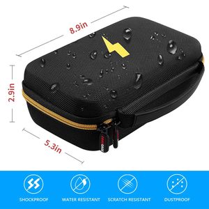 Étui de rangement pour multimètre en EVA rigide, sac de transport portable pour multimètre numérique avec poche en filet et sangle élastique - Product Image 3