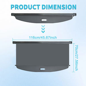 Stores de coffre avec stores rétractables Rideau de coffre arrière Rideau d'ombrage arrière Convient pour 22 COROLLA CROSS - Product Image 3