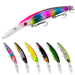 Leurre de pêche flottant Minnow 15 cm 12 g, leurre artificiel pour achigan, leurre dur en plastique, crankbait avec hameçon triple, wobblers - Product Image 1