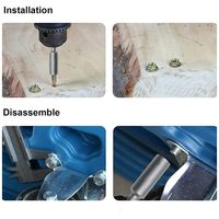 Acier chromé OEM personnalisable 1/4 "tournevis à écrou à changement rapide tige hexagonale foret à fente clé à douille outil de bricolage industriel