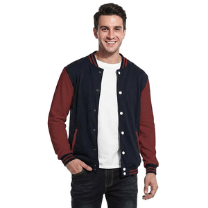 Chaqueta acolchada de lana para hombre High Street Varsity Letterman Chenile bordado Stand Collar CollegeBaseballjacket para hombre - Product Image 1