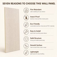 Panneau mural en charbon de bambou sur mesure OEM ODM pour revêtement intérieur, idéal pour les halls d'hôtel, les restaurants et la décoration de bureaux