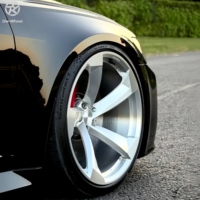 Jantes forgées modifiées DW bicolores noir brillant usiné 18 19 20 pouces 5x112 5 trous style Turbo compatibles avec Audi S2 A3 A4 B6 B7