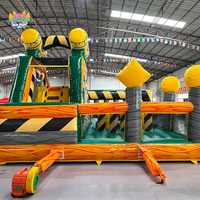 Nouveau design 2026 : Château gonflable d'extérieur avec toboggan intégré pour enfants – Aire de jeux gonflable avec toboggan