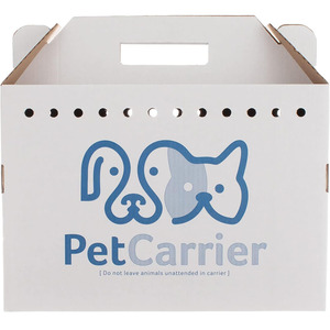 B636 các tông màu trắng nước dựa trên lớp phủ dùng một lần các tông Pet Carrier Hộp <span class=keywords><strong>3</strong></span> Lớp sóng cao cấp Dog Giao thông vận tải hộp - Product Image 1