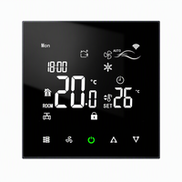 Заводской OEM-термостат для фанкойлов с сенсорными кнопками RS485 Modbus, 2-трубный, 0-10В, модулирующий, для центрального кондиционирования, гибкий