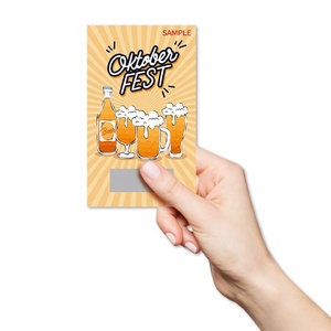 Cheers Oktoberfest Thẻ Trò Chơi Chiến Thắng Thẻ Cào In Kỹ Thuật Số Vé Đầu Thiết Kế Mẫu Scratch Off Thẻ - Product Image 5